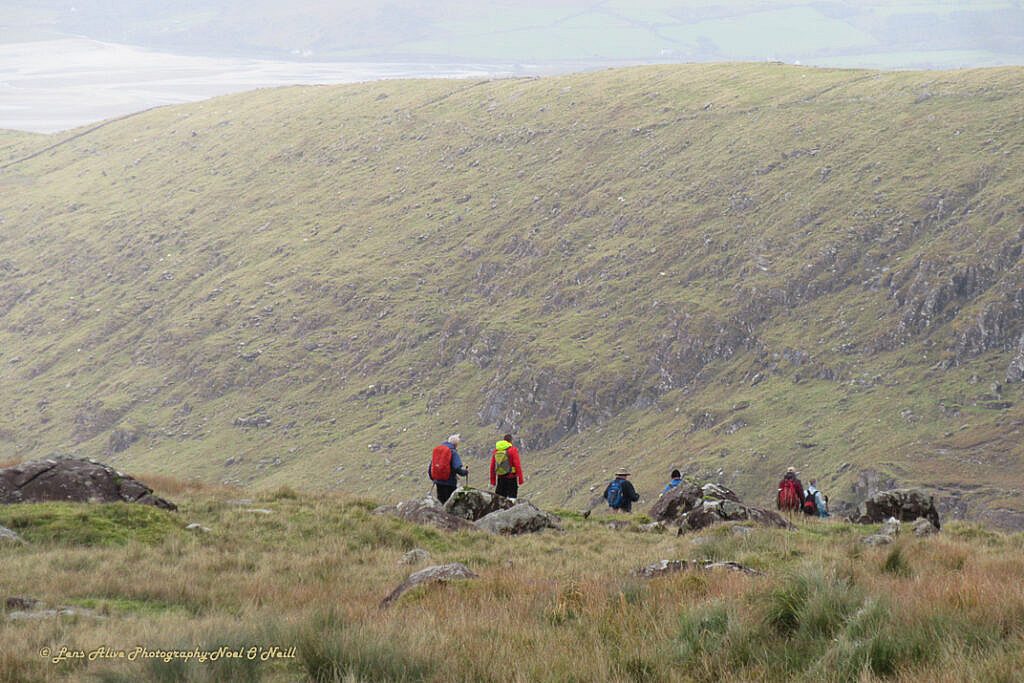 Beautiful landscape view on hillwalking route An Sliabh Glas – Loch Dubh Loop