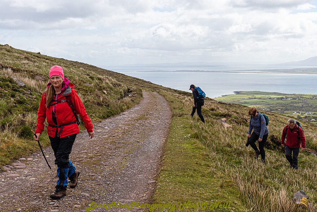 Beautiful landscape view on hillwalking route Teer - Arraglen - Sas Creek Loop