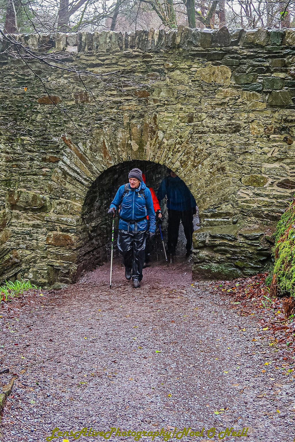 Beautiful landscape view on hillwalking route Torc Mountain Loop
