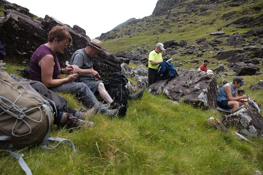 Beautiful landscape view on hillwalking route An Sliabh Ghlas – Loch Dubh Loop