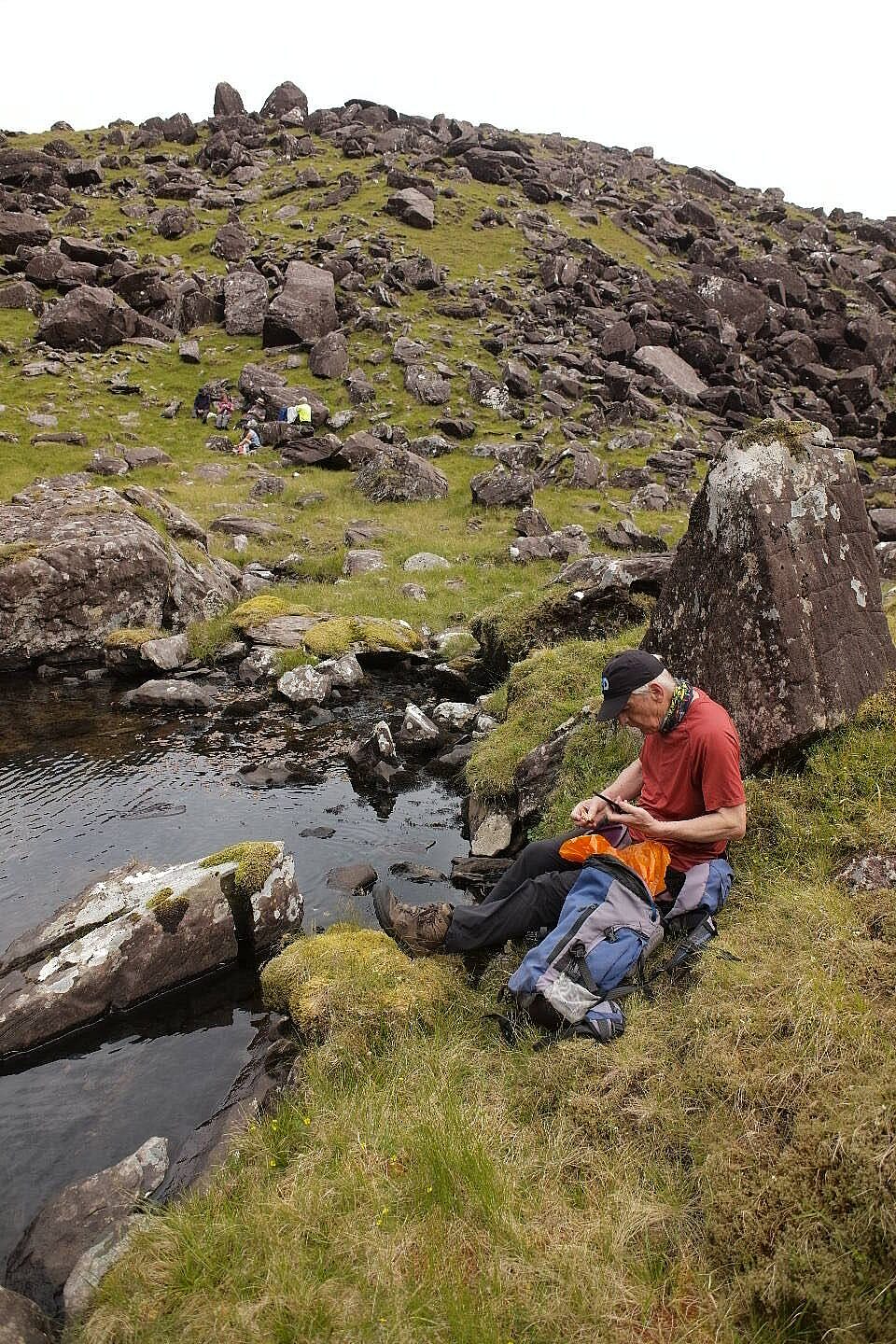 Beautiful landscape view on hillwalking route An Sliabh Ghlas – Loch Dubh Loop