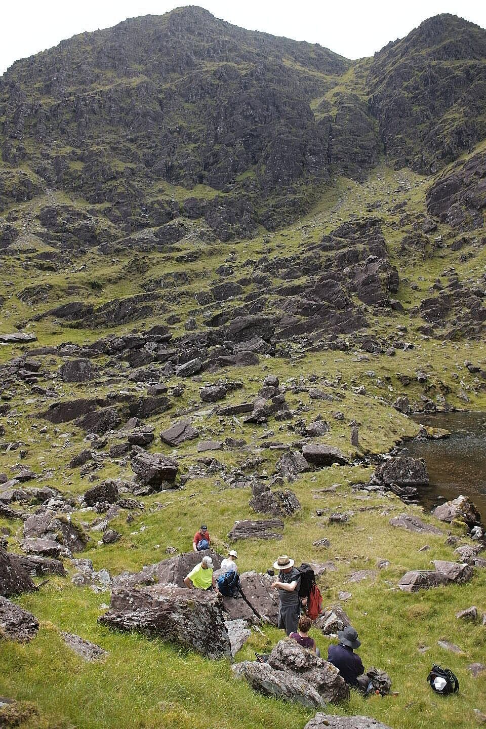 Beautiful landscape view on hillwalking route An Sliabh Ghlas – Loch Dubh Loop