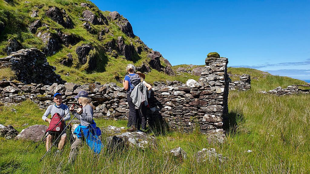 Beautiful landscape view on hillwalking route Baile an Lochaigh Loop