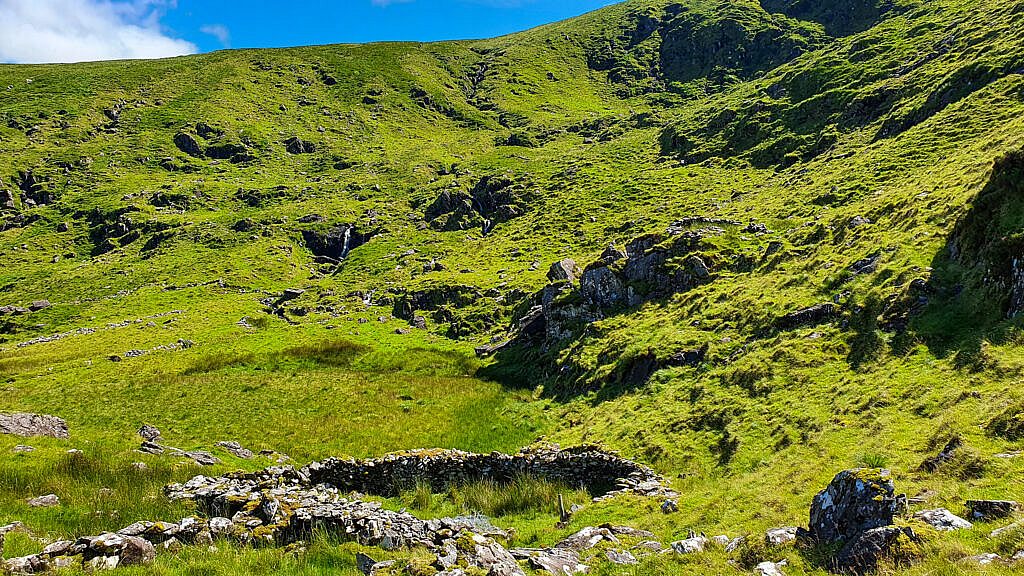 Beautiful landscape view on hillwalking route Baile an Lochaigh Loop