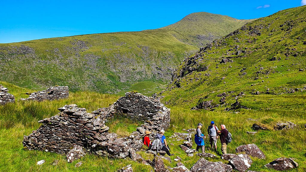 Beautiful landscape view on hillwalking route Baile an Lochaigh Loop