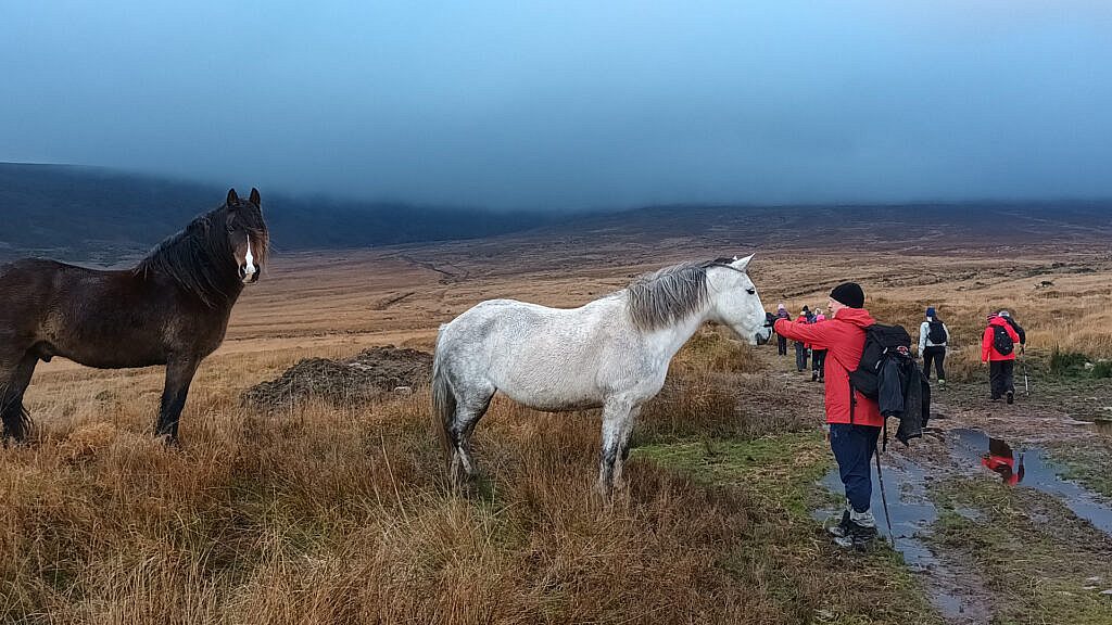 Beautiful landscape view on hillwalking route An Sliabh Ghlas – Loch Dubh Loop