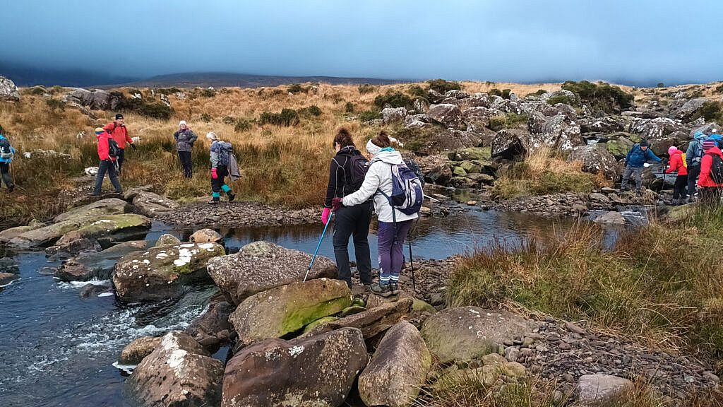 Beautiful landscape view on hillwalking route An Sliabh Ghlas – Loch Dubh Loop