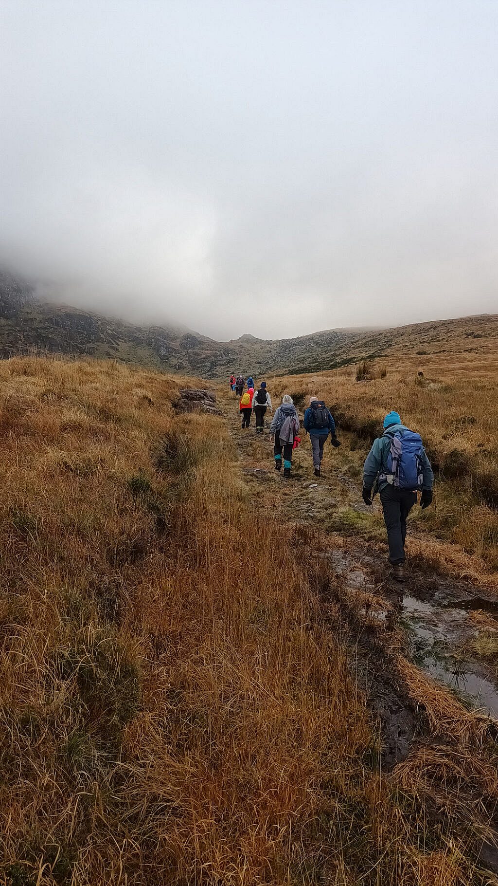Beautiful landscape view on hillwalking route An Sliabh Ghlas – Loch Dubh Loop