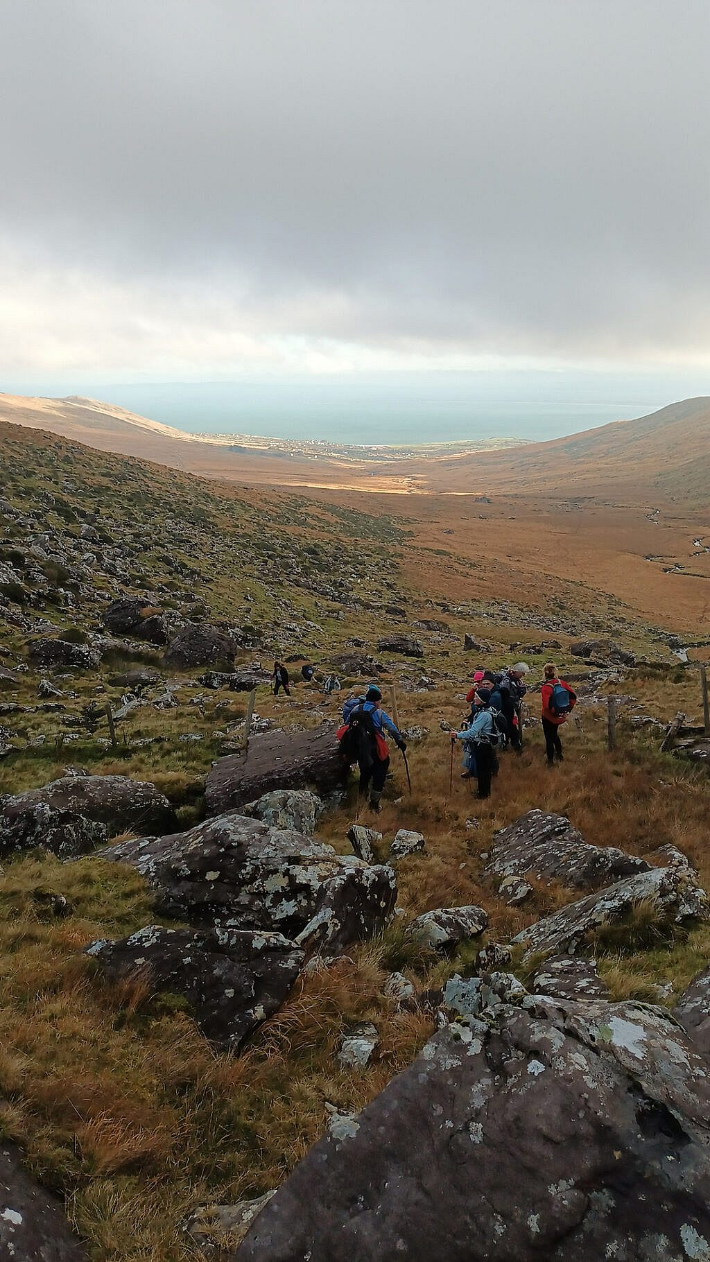 Beautiful landscape view on hillwalking route An Sliabh Ghlas – Loch Dubh Loop