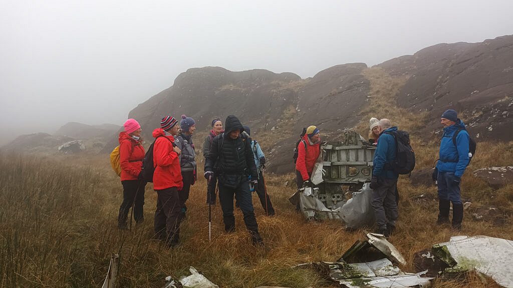 Beautiful landscape view on hillwalking route An Sliabh Ghlas – Loch Dubh Loop