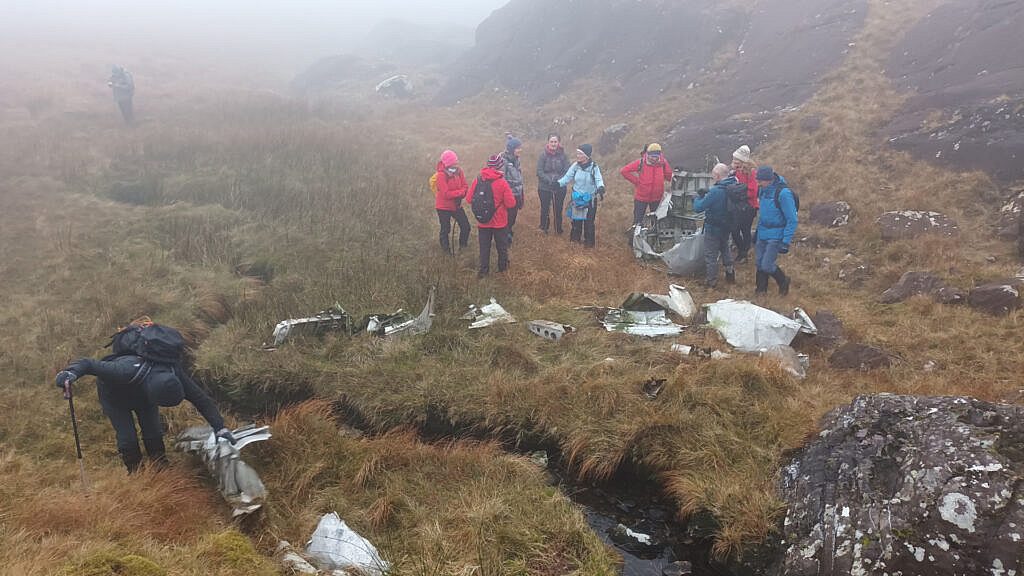 Beautiful landscape view on hillwalking route An Sliabh Ghlas – Loch Dubh Loop