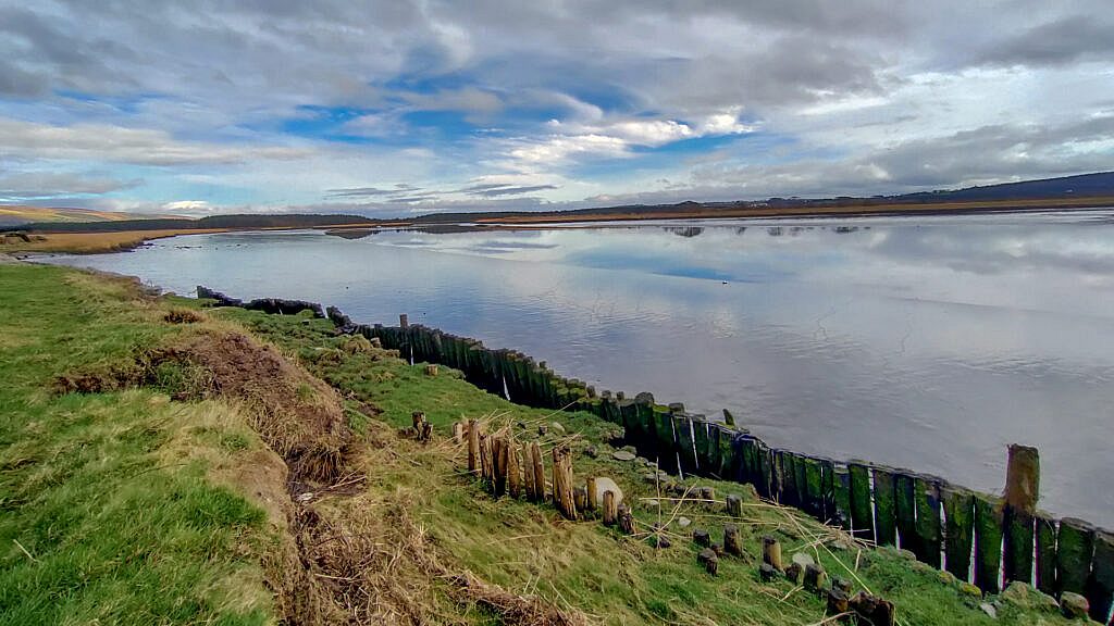 Beautiful landscape view on hillwalking route Keel Boolteens Loop
