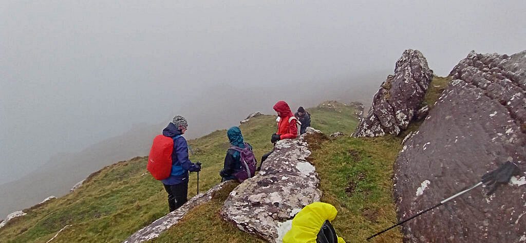 Beautiful landscape view on hillwalking route Cuas/Brandon Creek - Túr Baile Dháith - Ballydavid Cliff Walk Return