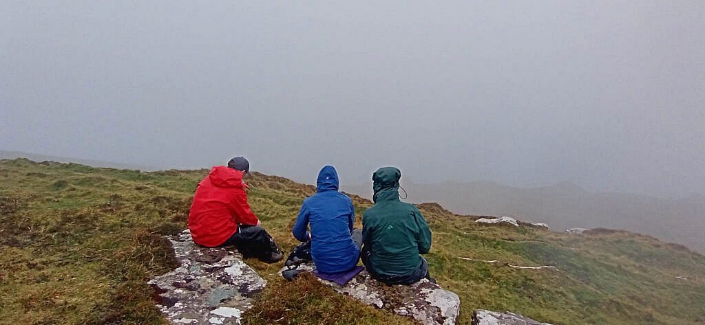 Beautiful landscape view on hillwalking route Cuas/Brandon Creek - Túr Baile Dháith - Ballydavid Cliff Walk Return