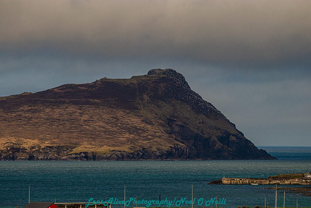 Beautiful landscape view on hillwalking route Cosán na Naomh