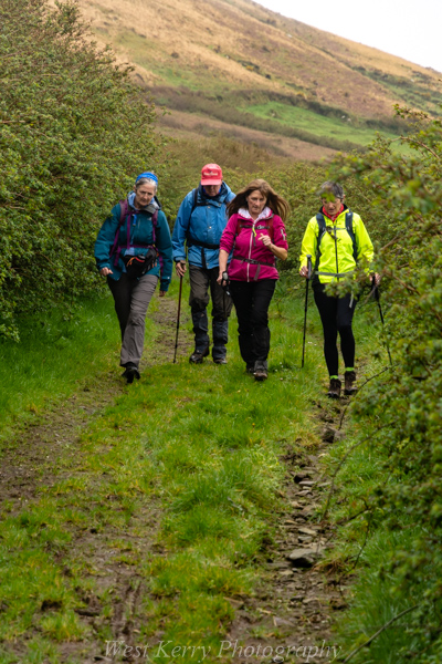 Beautiful landscape view on hillwalking route Cosán na Naomh