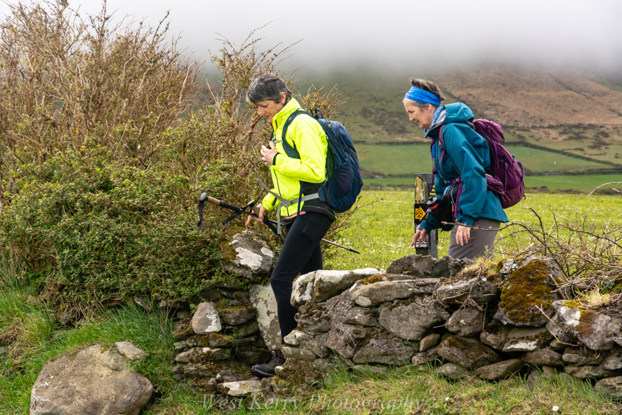 Beautiful landscape view on hillwalking route Cosán na Naomh