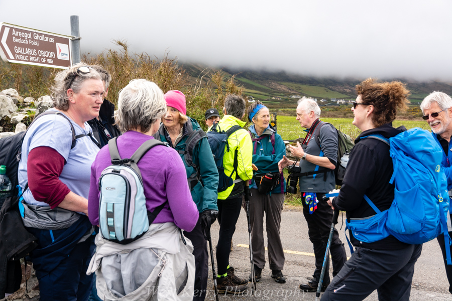 Beautiful landscape view on hillwalking route Cosán na Naomh