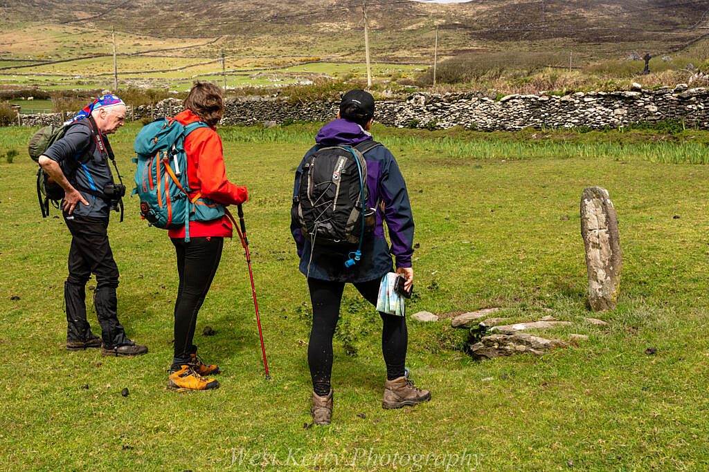 Beautiful landscape view on hillwalking route Cosán na Naomh