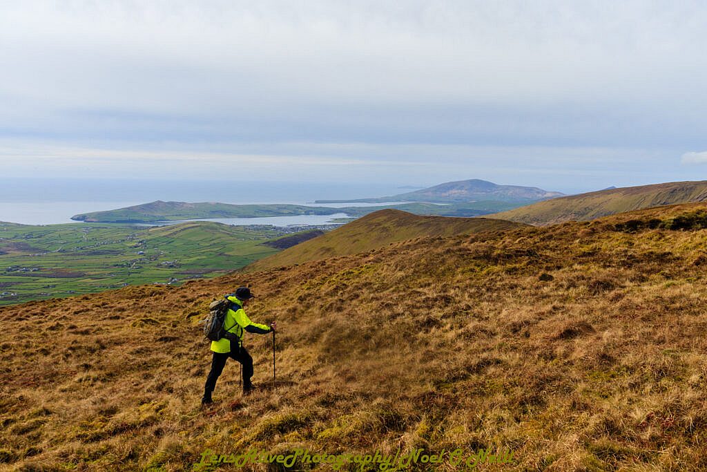 Beautiful landscape view on hillwalking route Barra na Conrach - Cruach Scéirde - An Cnapán Mór