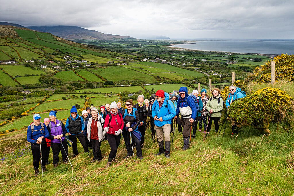 Beautiful landscape view on hillwalking route Curaduff - Gearhane Loop