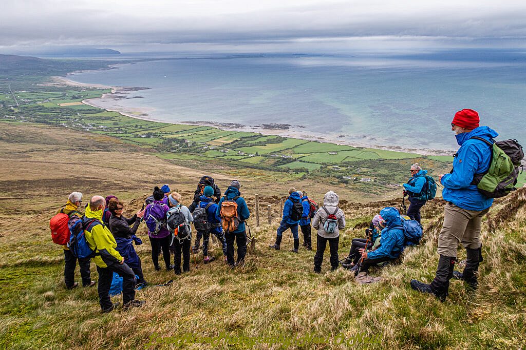 Beautiful landscape view on hillwalking route Curaduff - Gearhane Loop