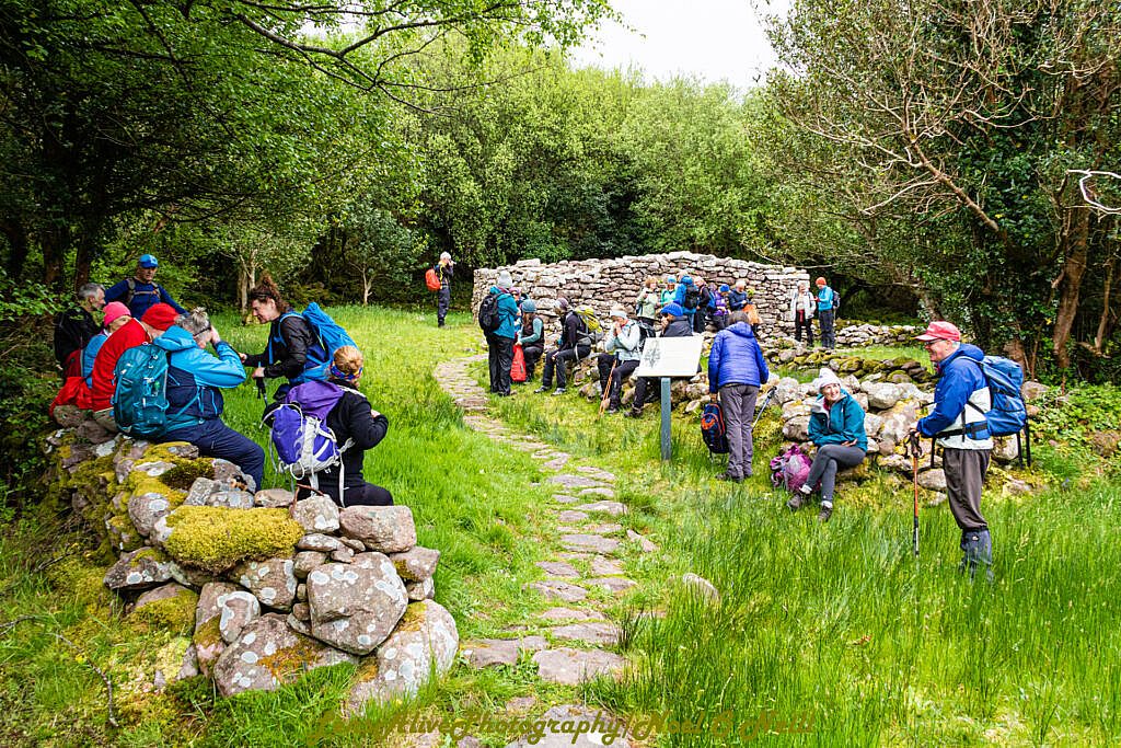Beautiful landscape view on hillwalking route Curaduff - Gearhane Loop