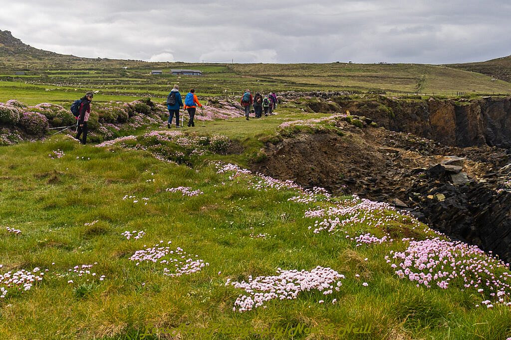 Beautiful landscape view on hillwalking route Hush Hike from Ionad an Bhlascaoid