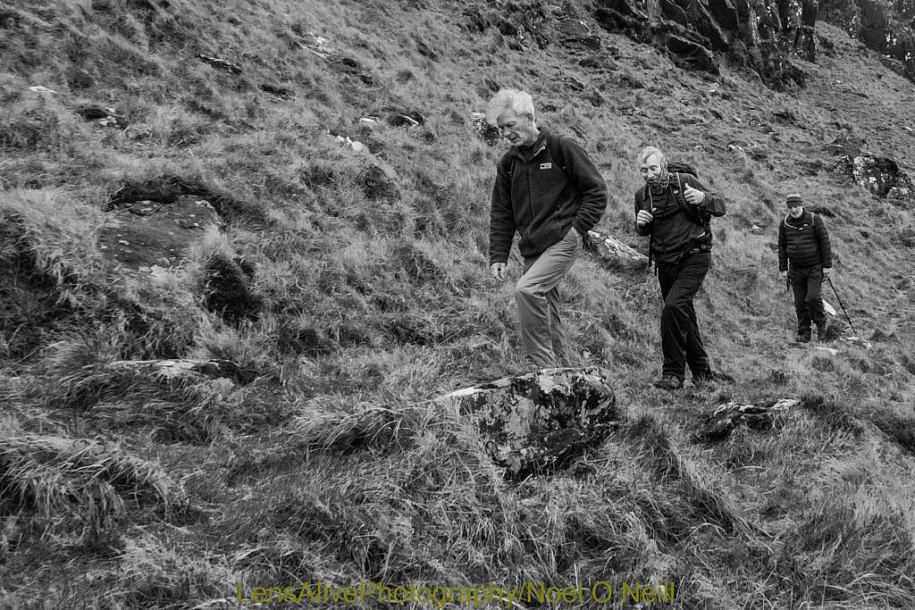 Beautiful landscape view on hillwalking route Coum an Lochaigh Loop