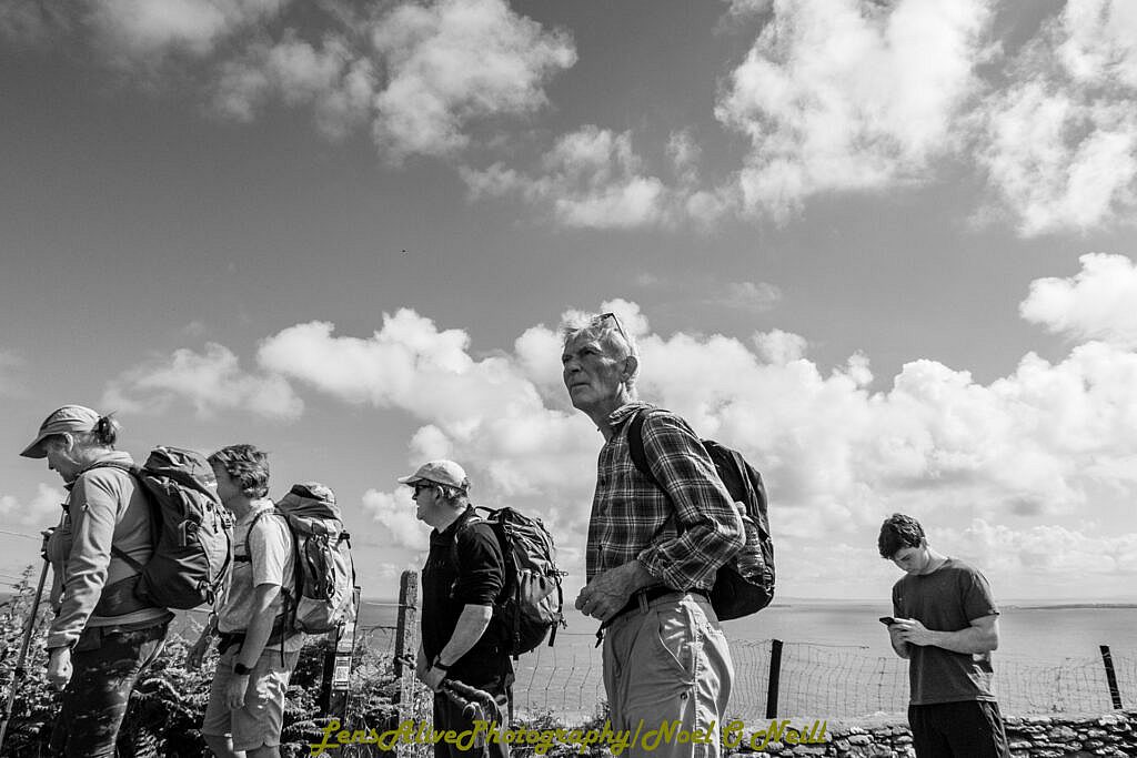 Beautiful landscape view on hillwalking route Brandon Point - Más an Tiompán - Teer